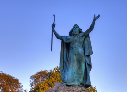 Moses Statue Washington Park Albany NY